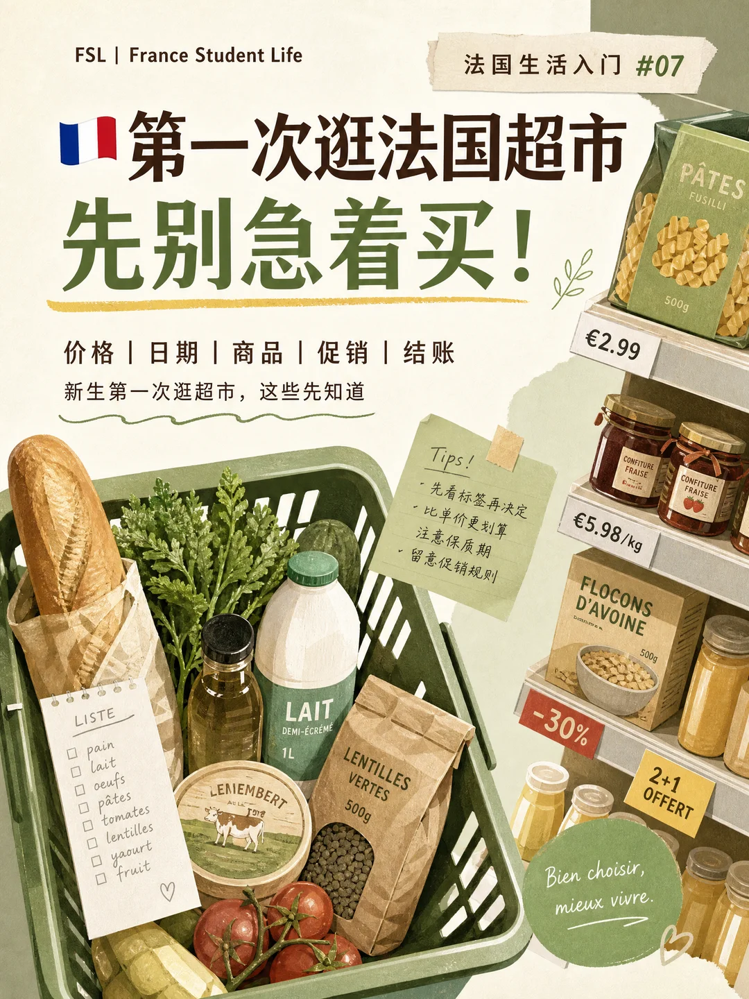 第一次逛法国超市,先别急着买!